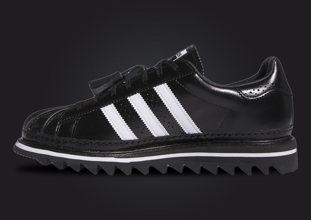 CLOT x adidas Superstar Black White Medial