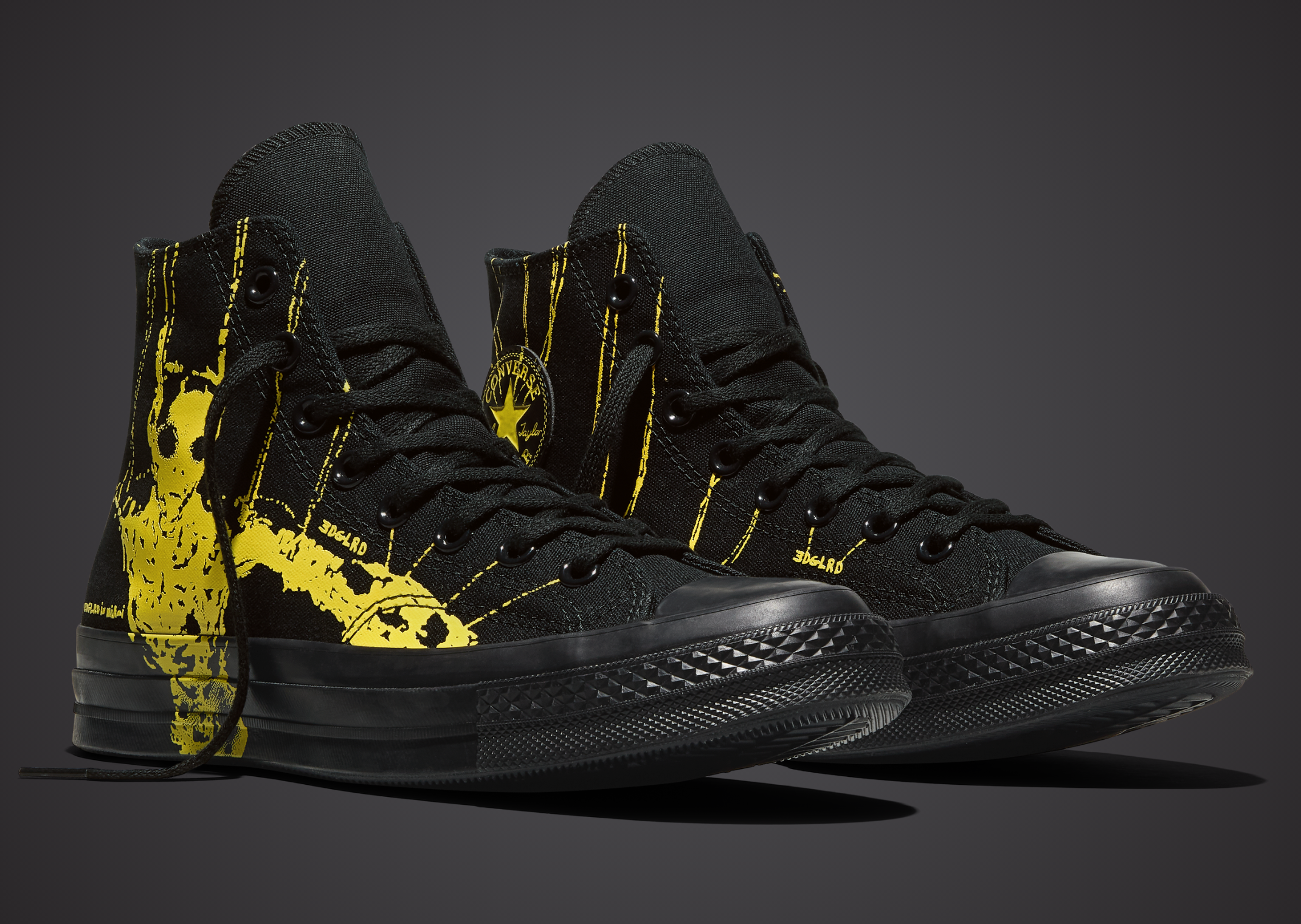 EDGLRD x Converse Chuck 70 Black - Angle