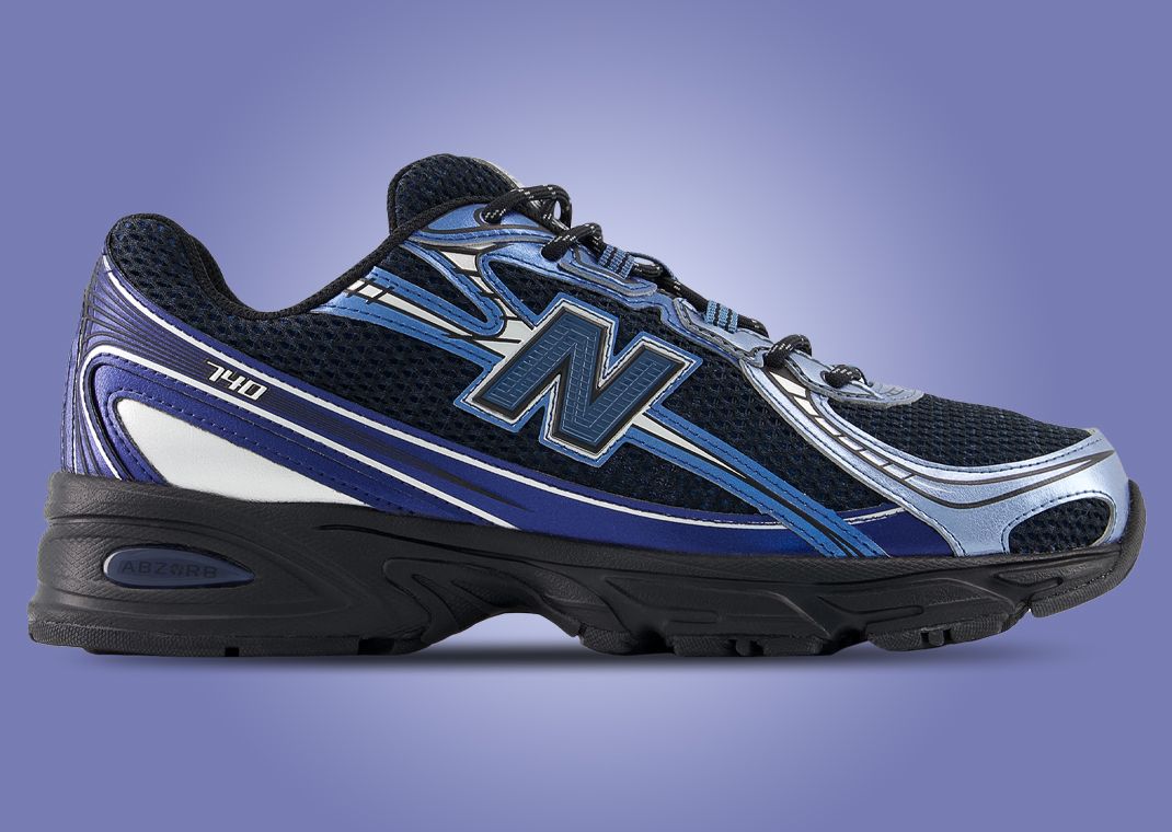 New Balance 740 Black Shoreline Blue Lateral