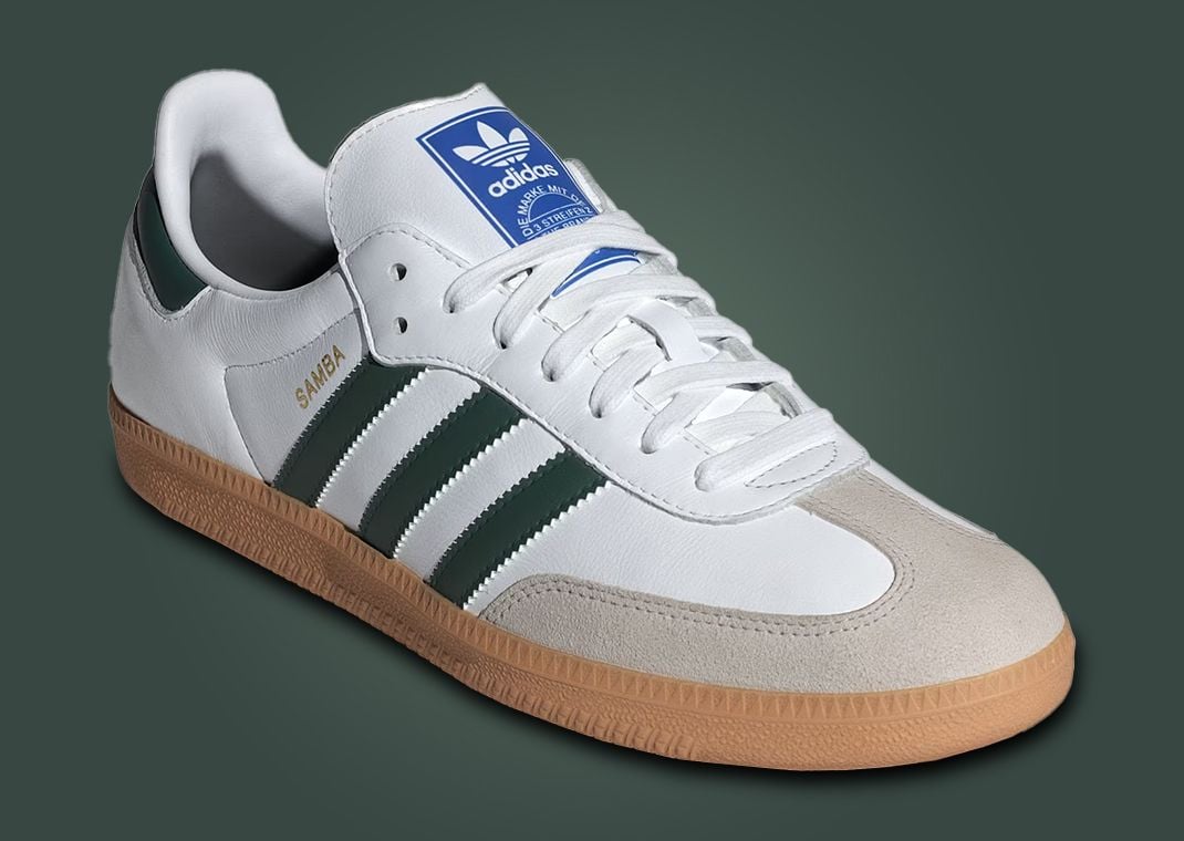 adidas Samba OG Cloud White Collegiate Green