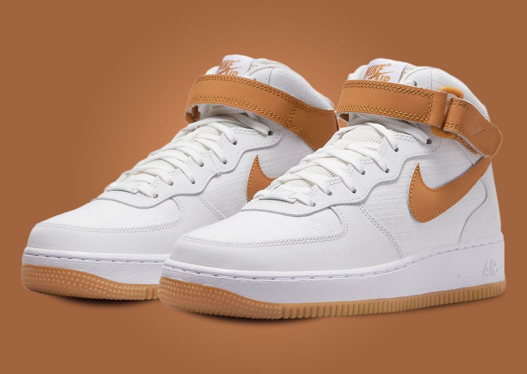 Nike Air Force 1 '07 Mid Summit White Desert Ochre