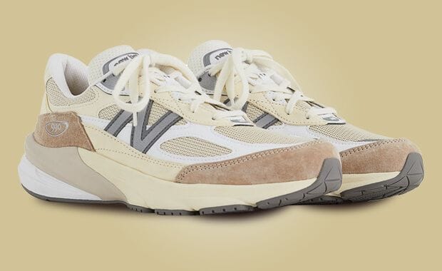 The New Balance 990v6 Made in USA Cream Tan Releases July 2023