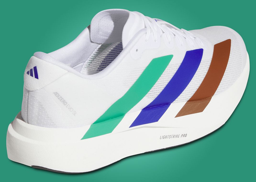 Pharrell Williams Humanrace x adidas Adizero Evo SL Footwear White Heel Angle