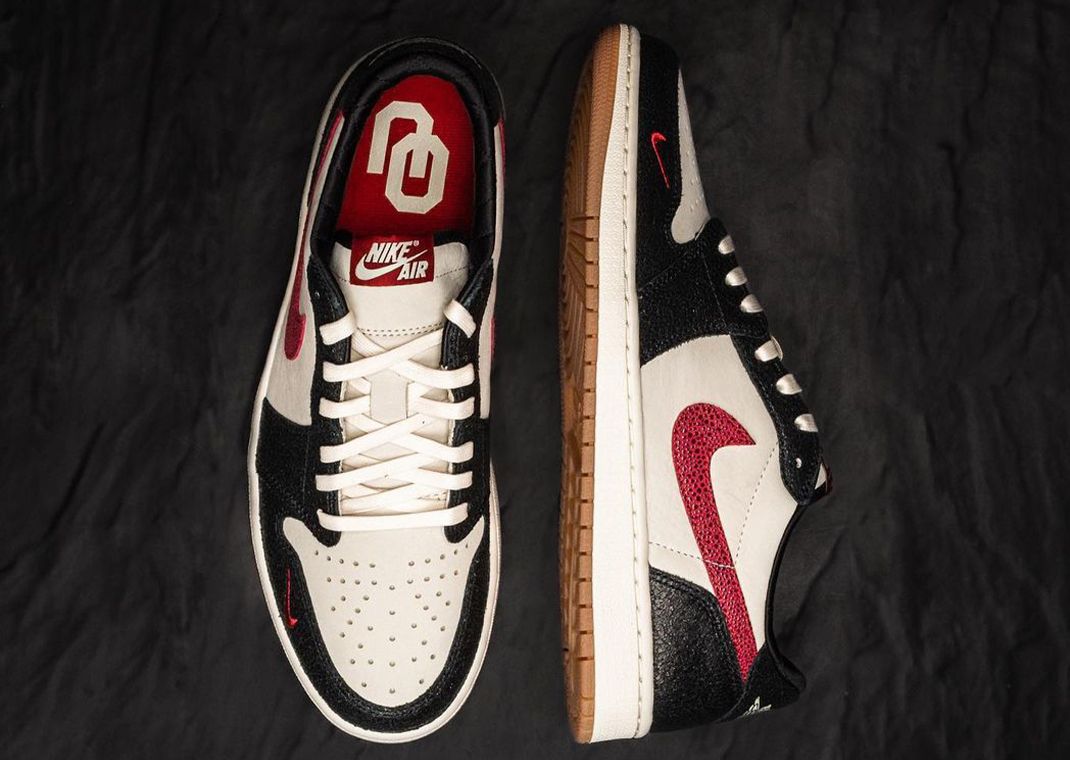 Air Jordan 1 Retro Low OG Oklahoma Sooners PE