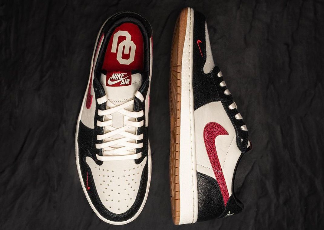 Air Jordan 1 Retro Low OG Oklahoma Sooners PE