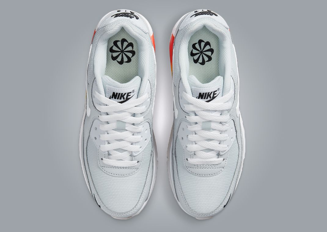 Nike Air Max 90 NN Gradient Wedge Pure Platinum (GS) Top