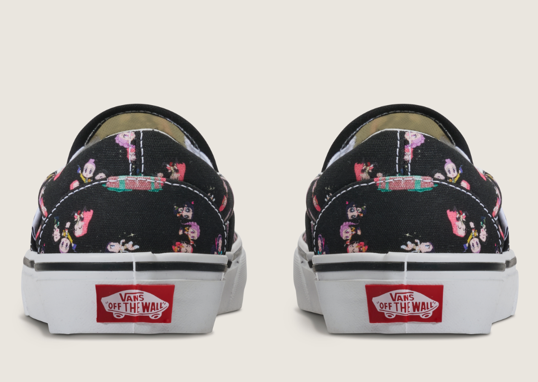 K-Pop Demon Hunters x Vans Slip-On Black Multi-Color - Back