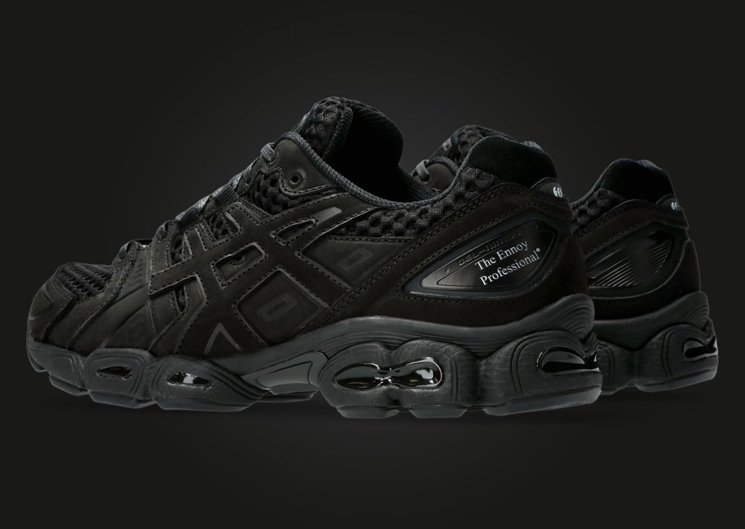 The Ennoy Professional x Asics Gel-Nimbus 9 Triple Black Heel