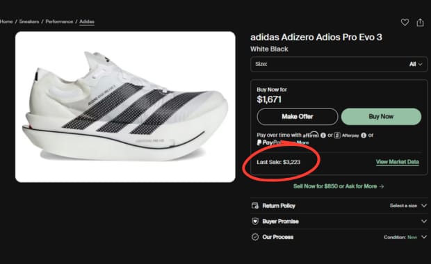 The adidas Adizero Adios Pro Evo 3 is Reselling for Thousands of Dollars on StockX