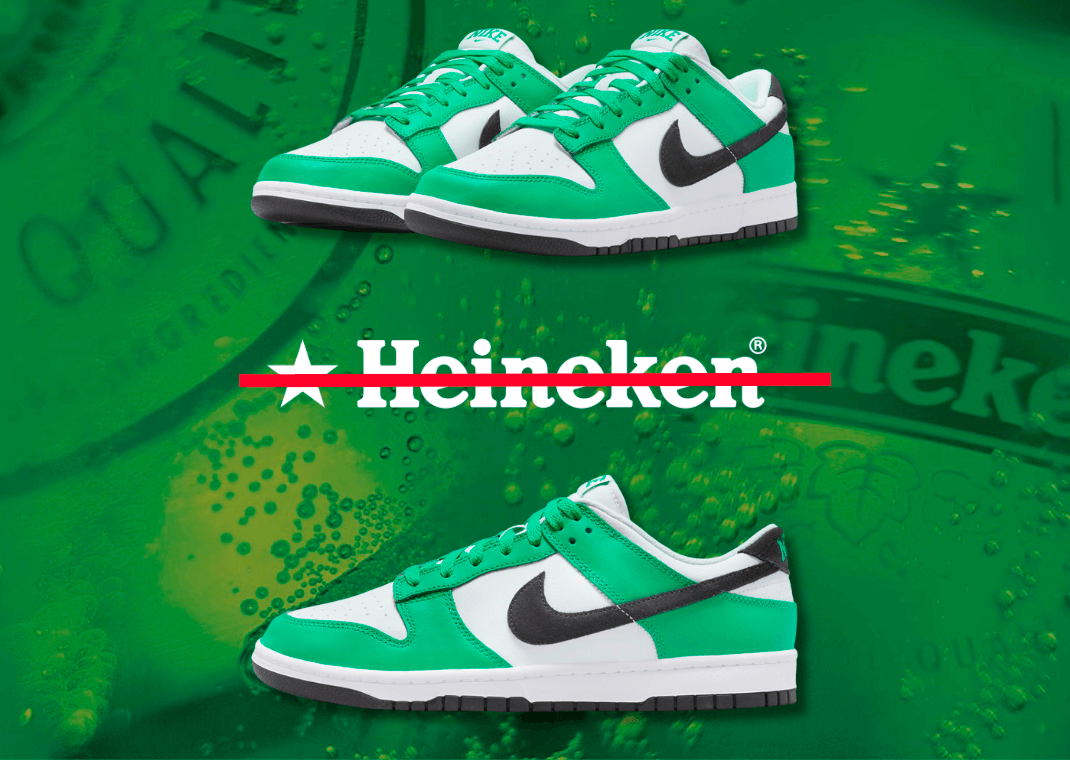 The Nike Dunk Low Stadium Green Celtics That Was Mistaken For A Heineken Collab