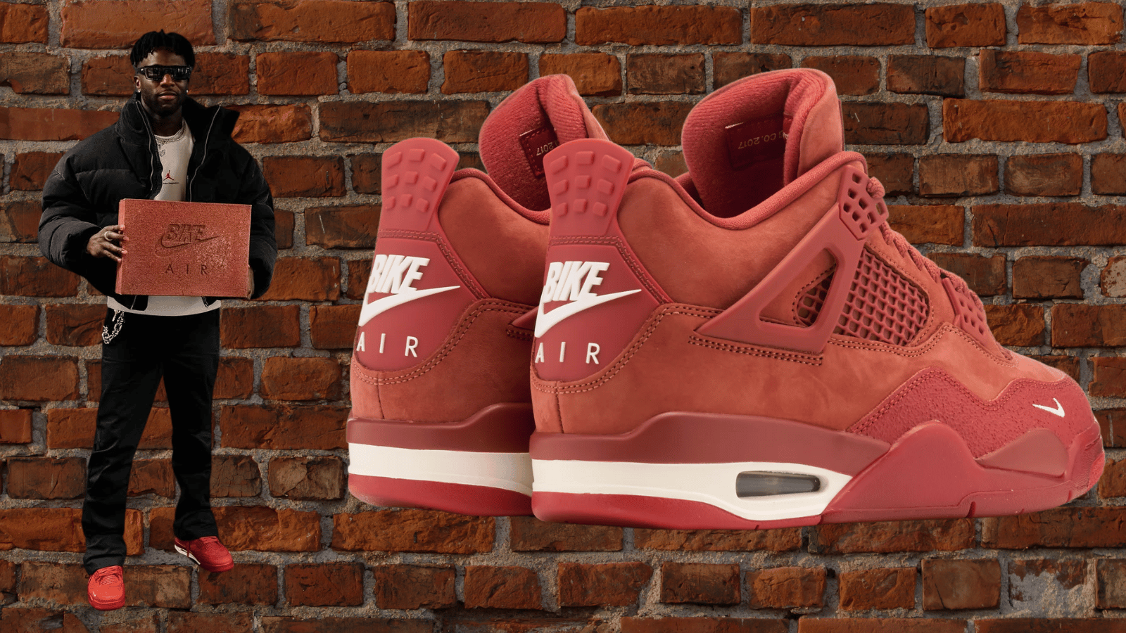 Nigel Sylvester's Air Jordan 4 Retro Brick By Brick Releases March 14