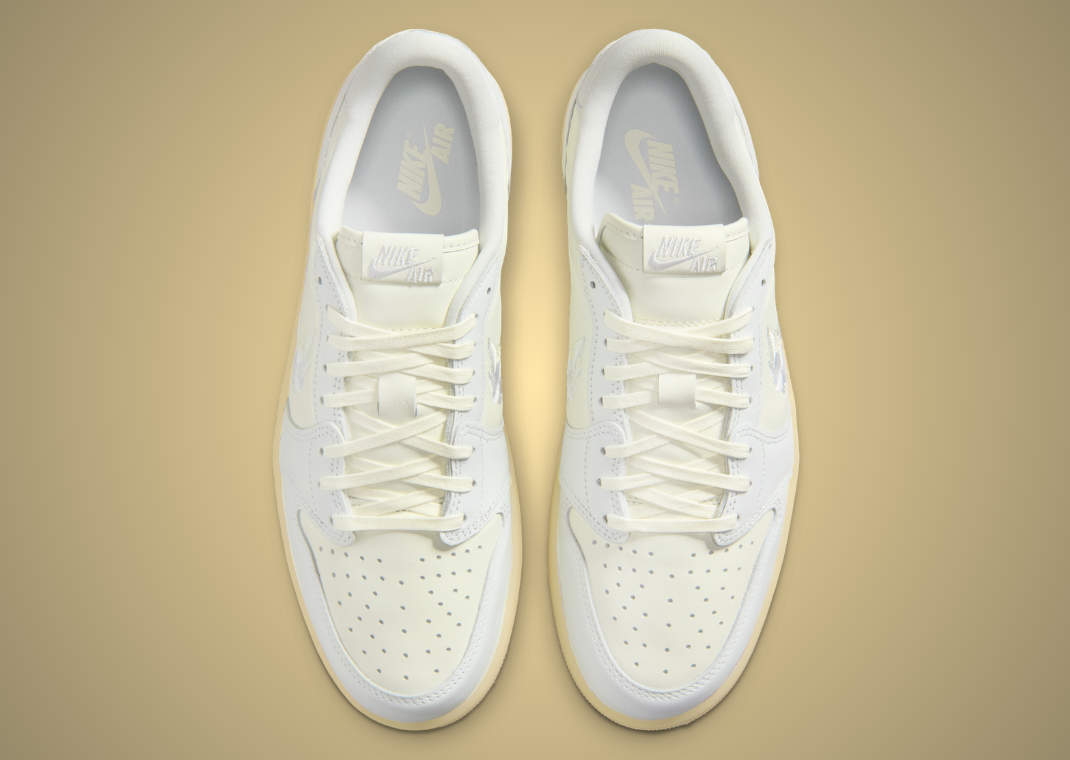 Air Jordan 1 Retro Low OG Floral Swoosh - Top
