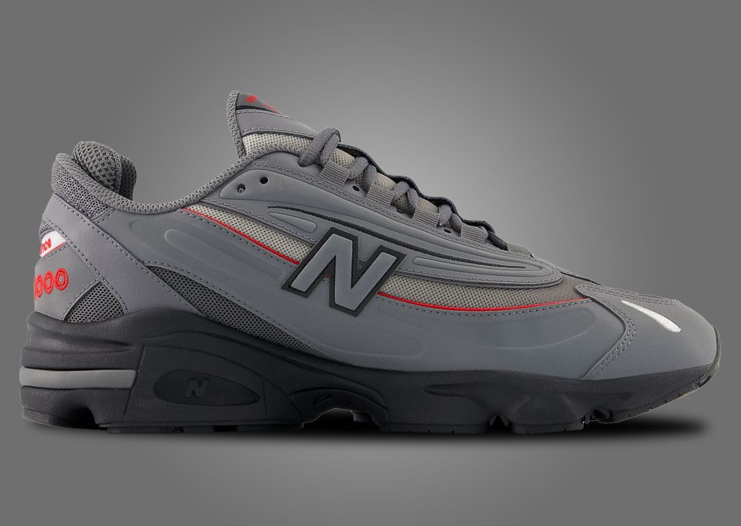New Balance 1000 Grey Red Medial