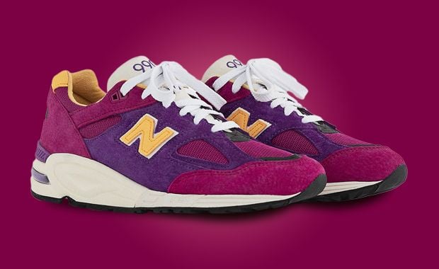 Luxurious Suede Outfits The New Balance 990v2 Made In USA Pink Purple