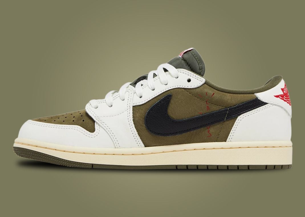 Travis Scott's Air Jordan 1 Retro Low OG Olive Alternate