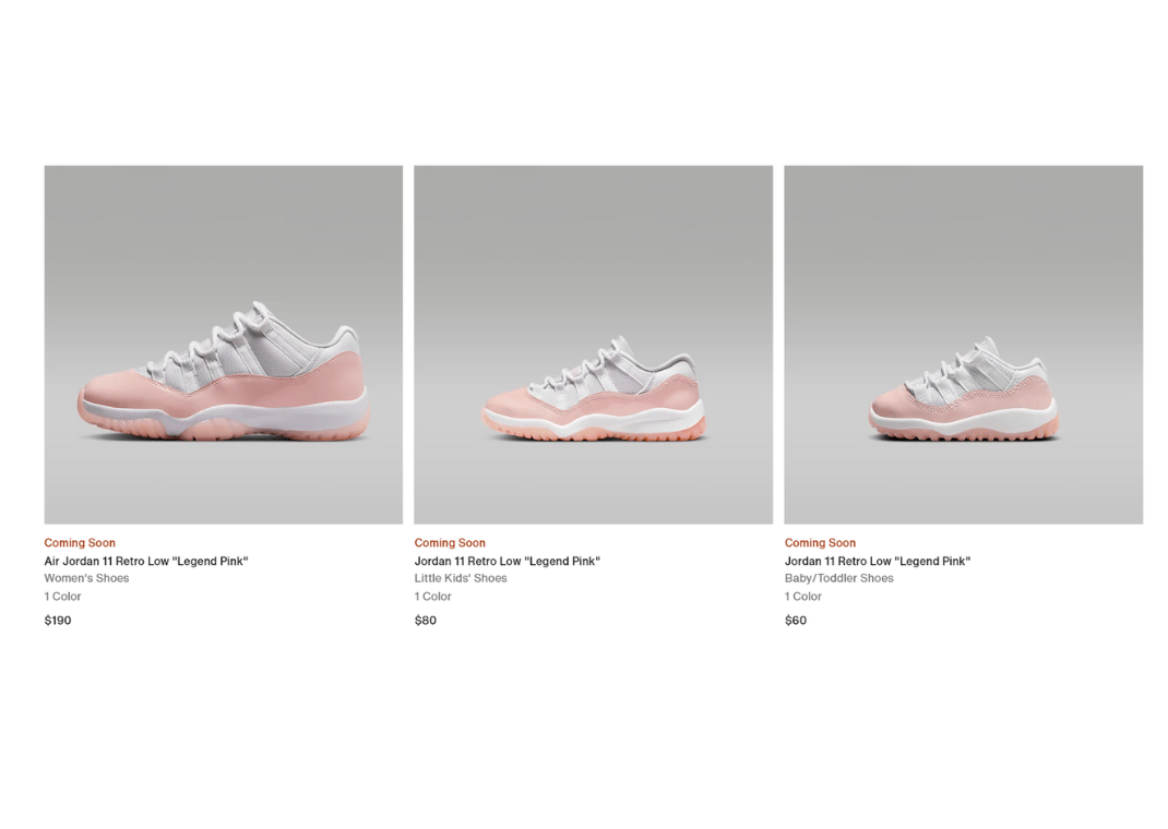 Air Jordan 11 Retro Low Legend Pink Nike Page
