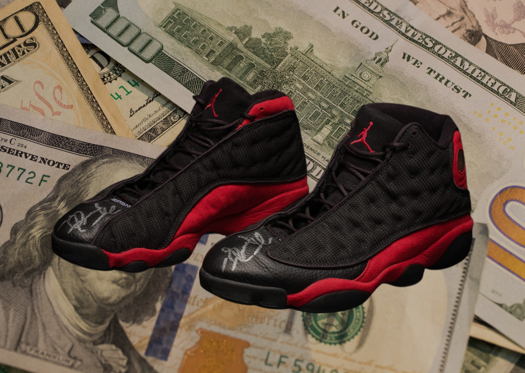 Michael Jordan's Game Worn And Signed Air Jordan 13 "Bred" Worn During Game 2 Of The 1998 NBA Finals