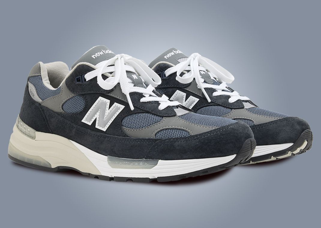 The New Balance 992 Made in USA Navy Releases March 2025