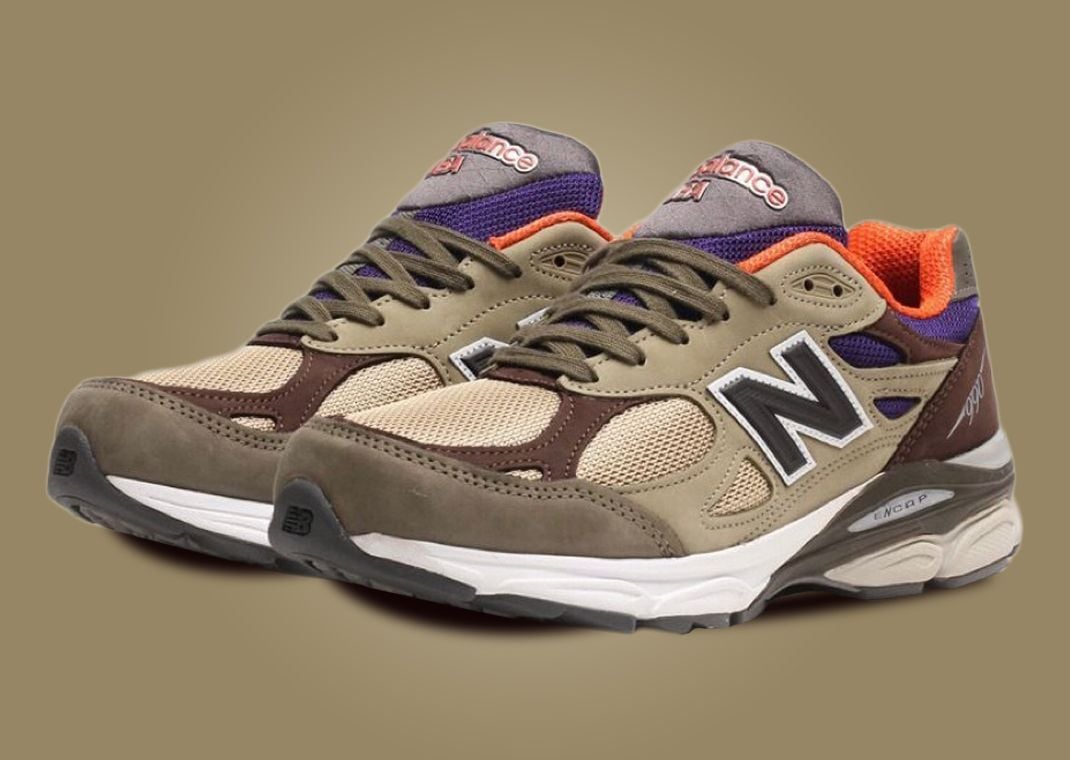 The New Balance 990v3 Made In USA By Teddy Santis Khaki Orange Drops  February 23rd