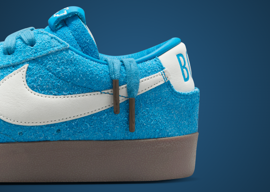 Devin Booker x Chevrolet x Nike Blazer Low Surf Blue Detail