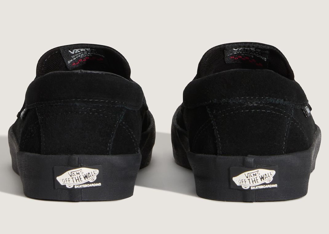 Vans Skate Loafer Black Suede - Back