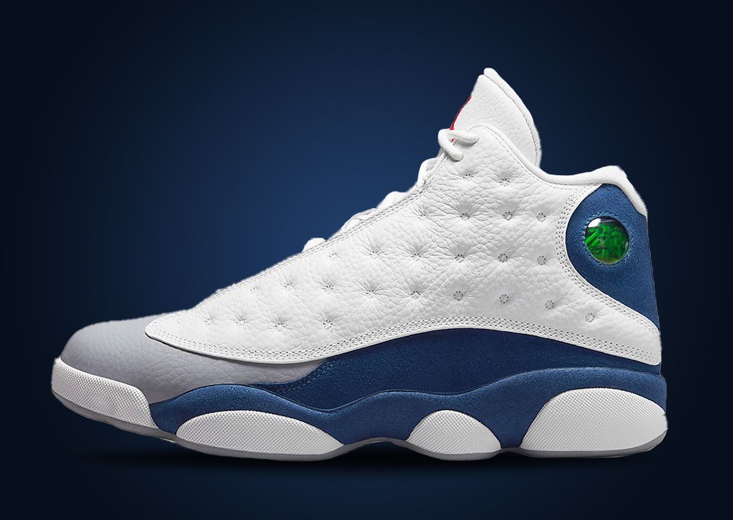 blue and white retro 13s