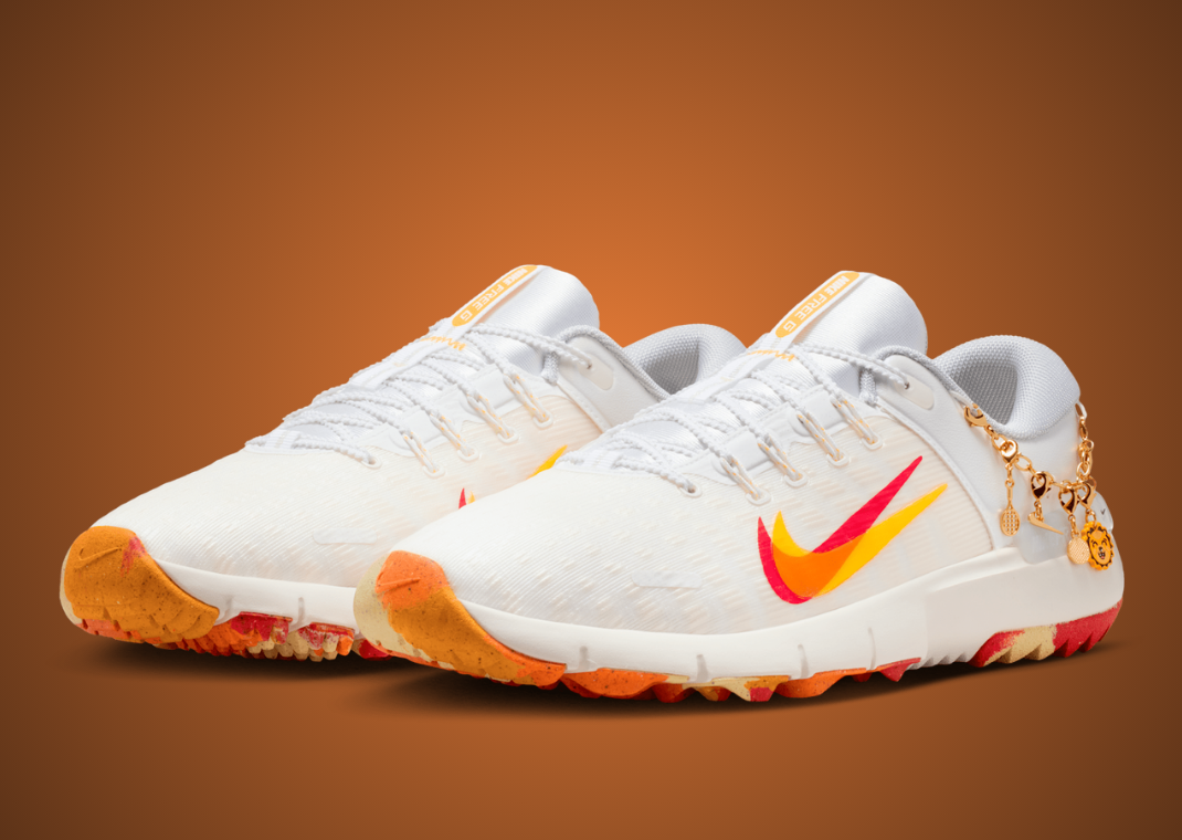 Nelly Korda x Nike Free Golf White Multi-Color Angle
