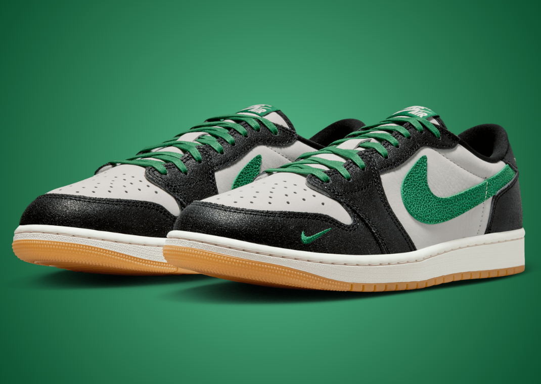 Air Jordan 1 Retro Low OG Phantom Pine Green - Angle