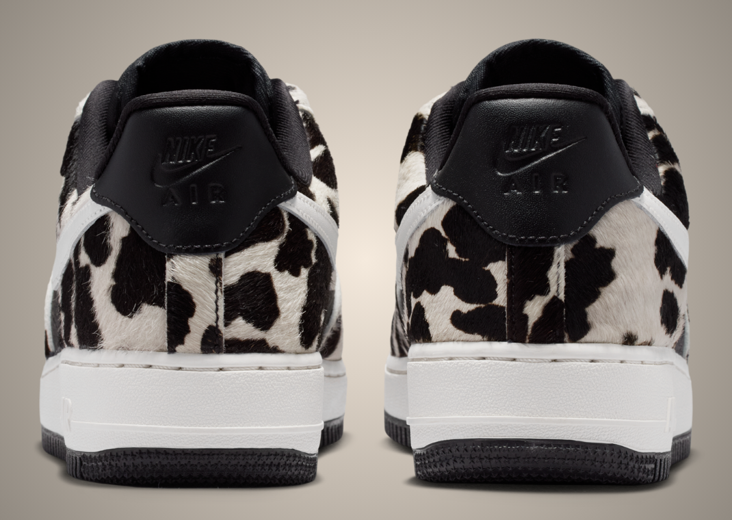 Nike Air Force 1 Low Cow Print Black (W) - Back