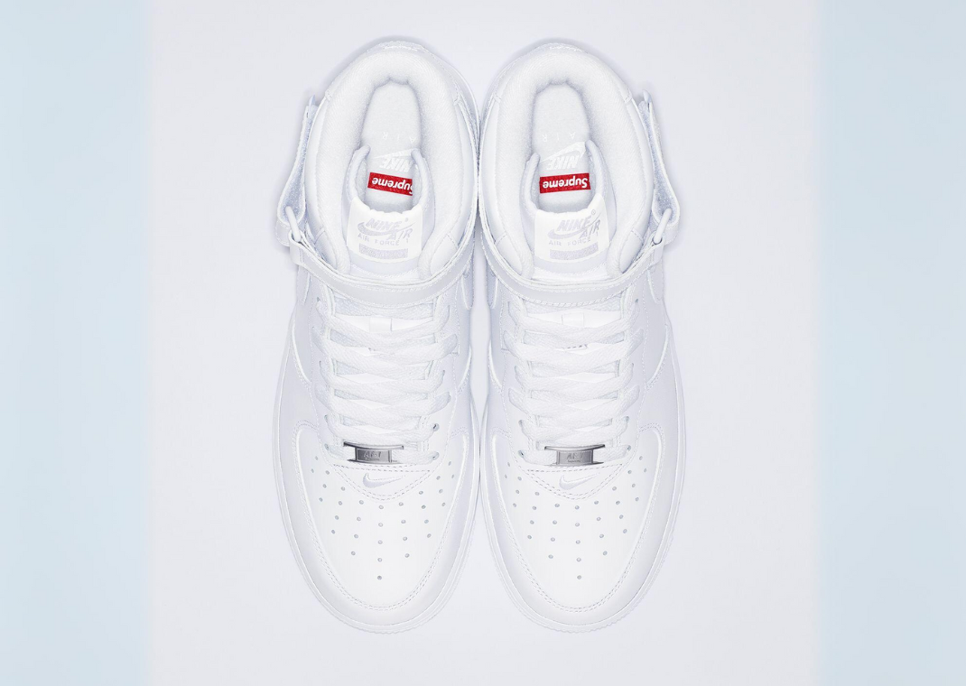 Supreme x Nike Air Force 1 Mid SP White Top