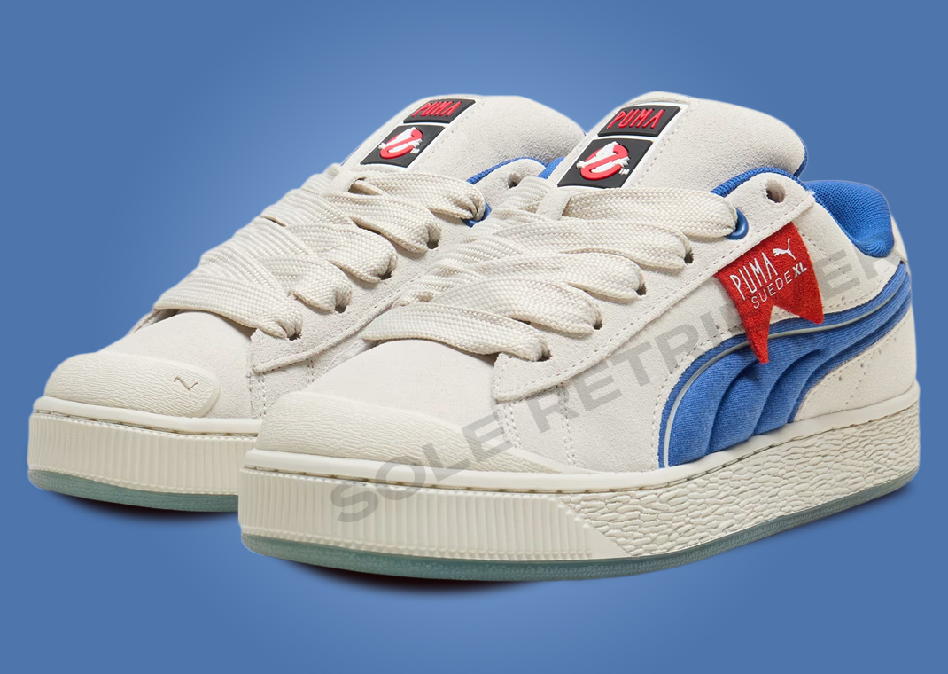 Ghostbusters x Puma Suede XL Stay Puft Angle