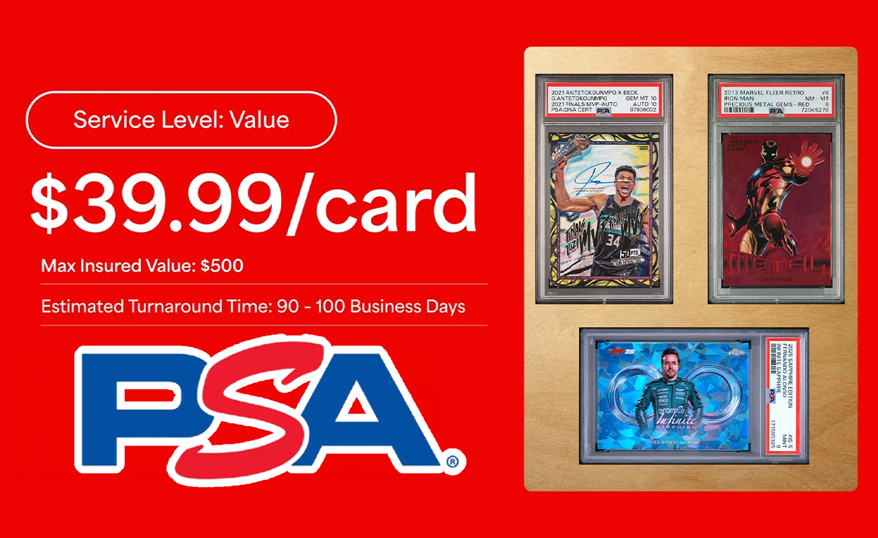 PSA Value Tier Returns Along with Faster Turnaround Times as Over 7 Million Cards Remain in Backlog