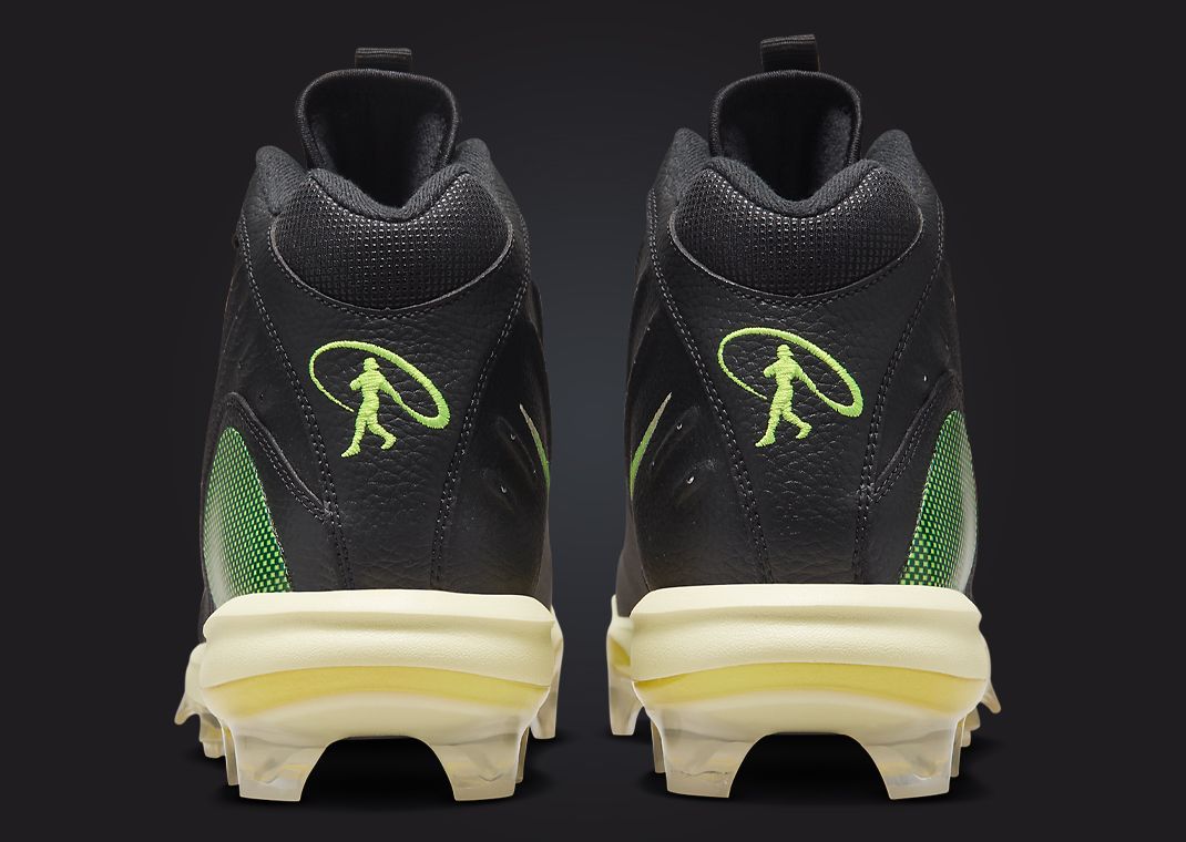 Nike Griffey 2 MCS Cleat Black Volt Heel