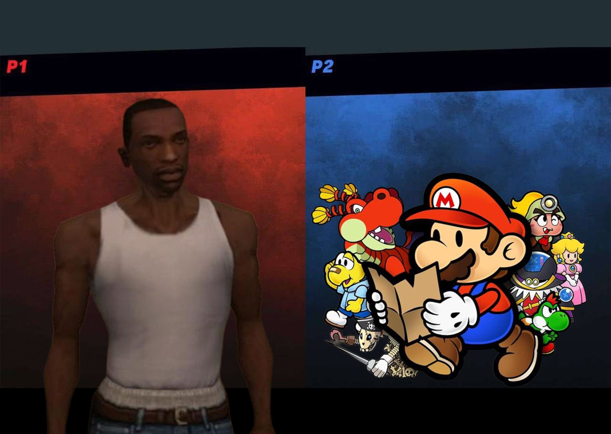 Grand Theft Auto: San Andreas vs. Paper Mario: Thousand Year Door