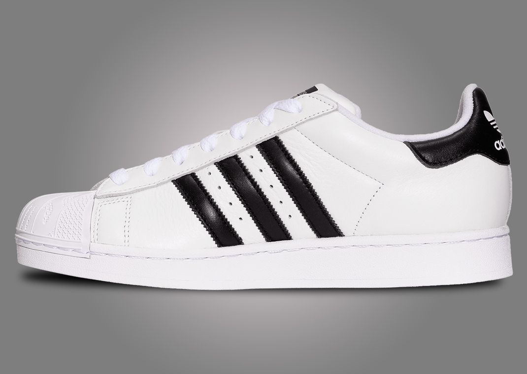 BEAMS x adidas Superstar White Black Medial