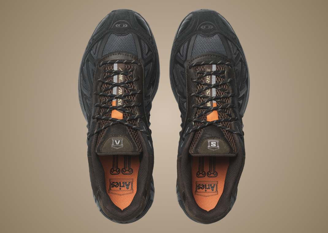 Aries x Salomon XT Whisper Black Earth Brown - Top