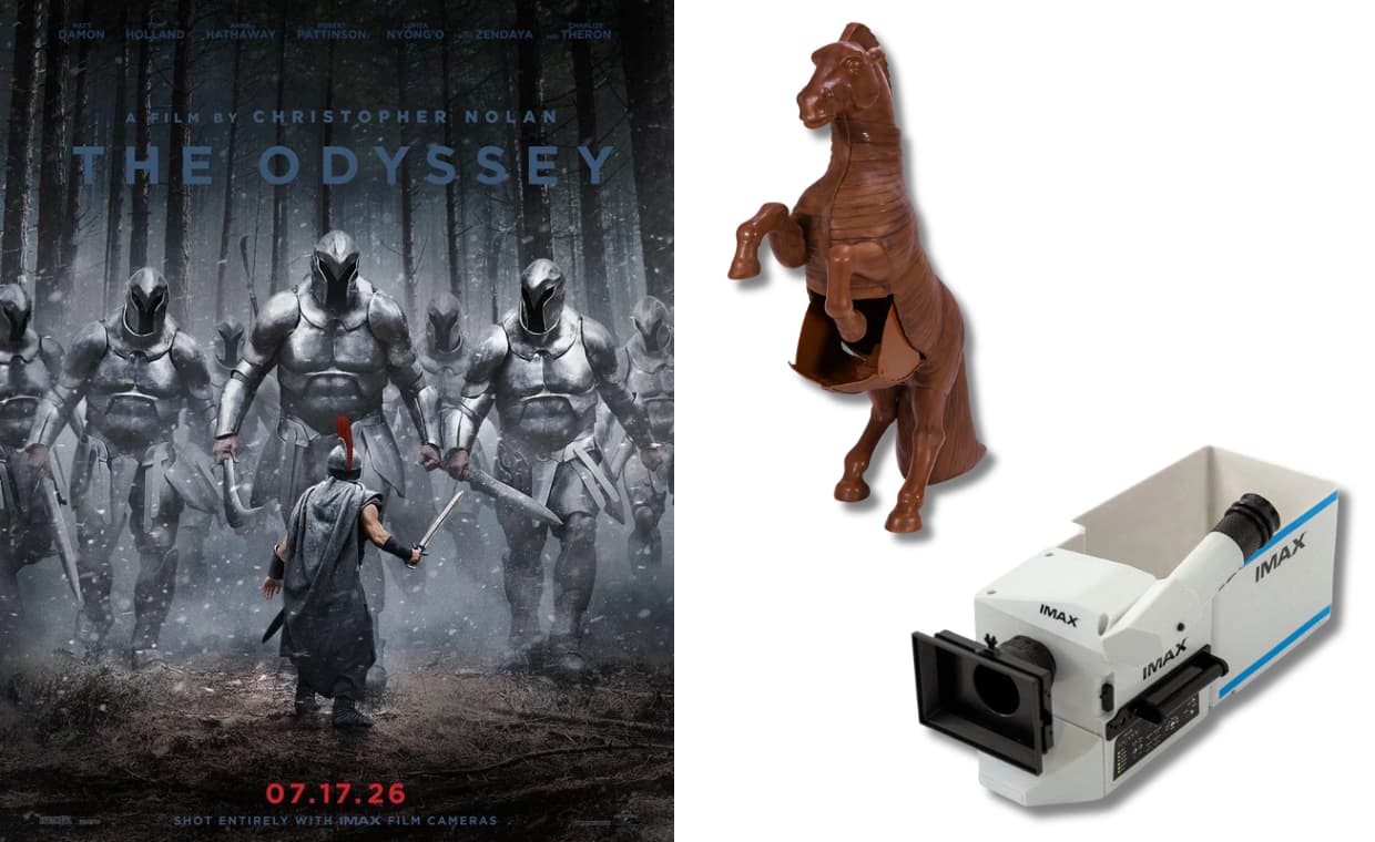 The Odyssey Trojan Horse Popcorn Bucket and IMAX Film Camera Popcorn Bucket
