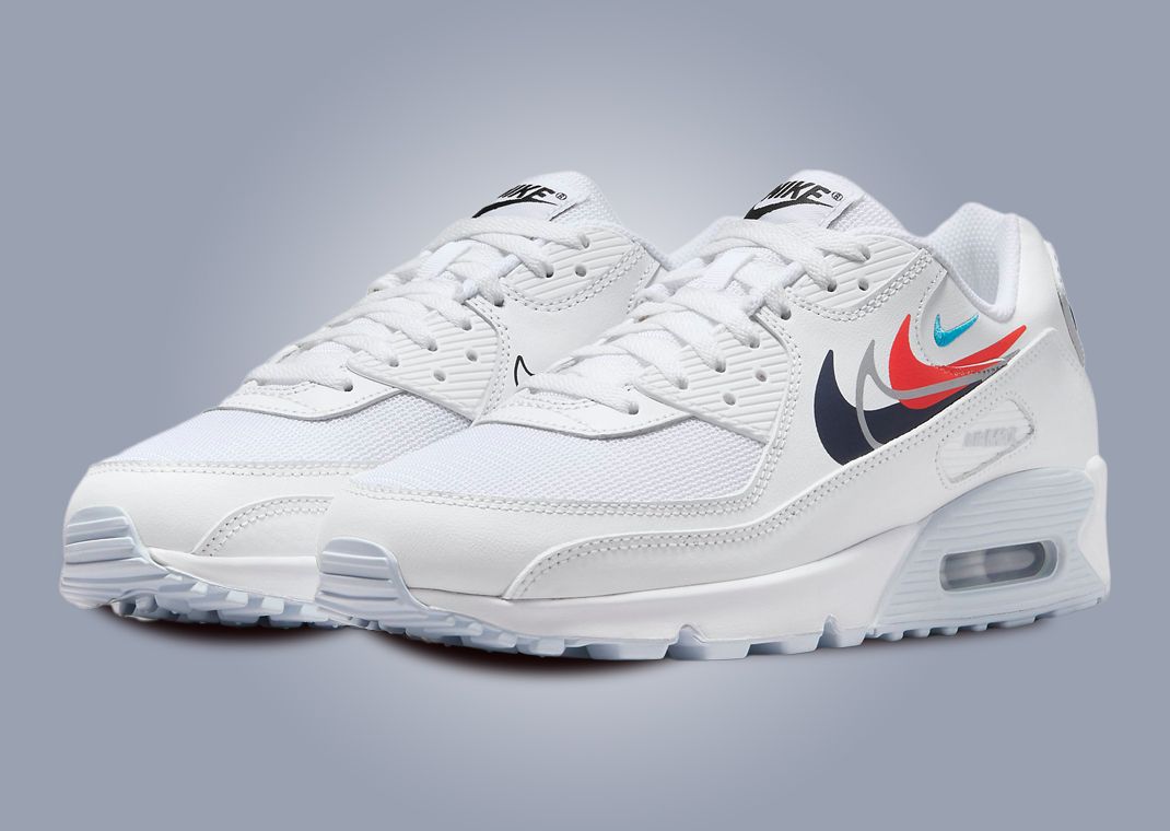 Nike Air Max 90 Quadruple Swoosh White