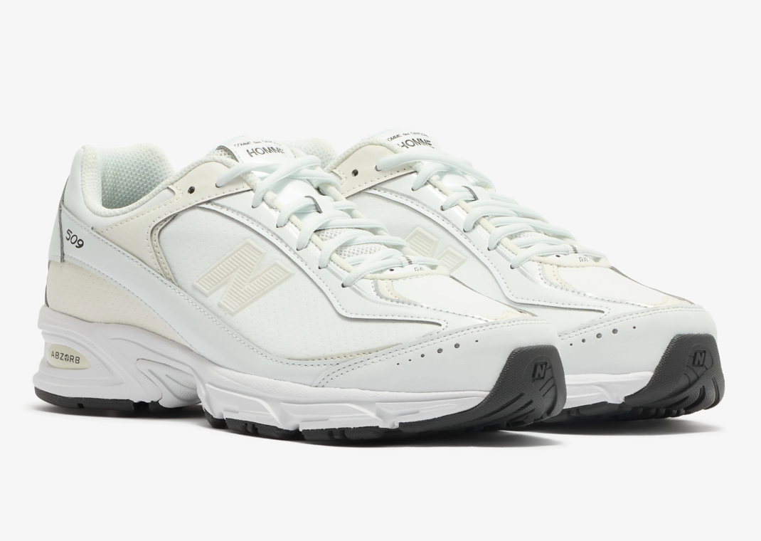 Comme des Garçons Homme x New Balance 509 White - Angle