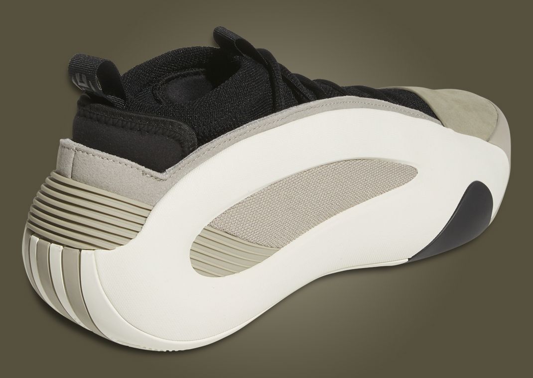 adidas Harden Vol. 8 Feather Grey Ivory Heel Angle