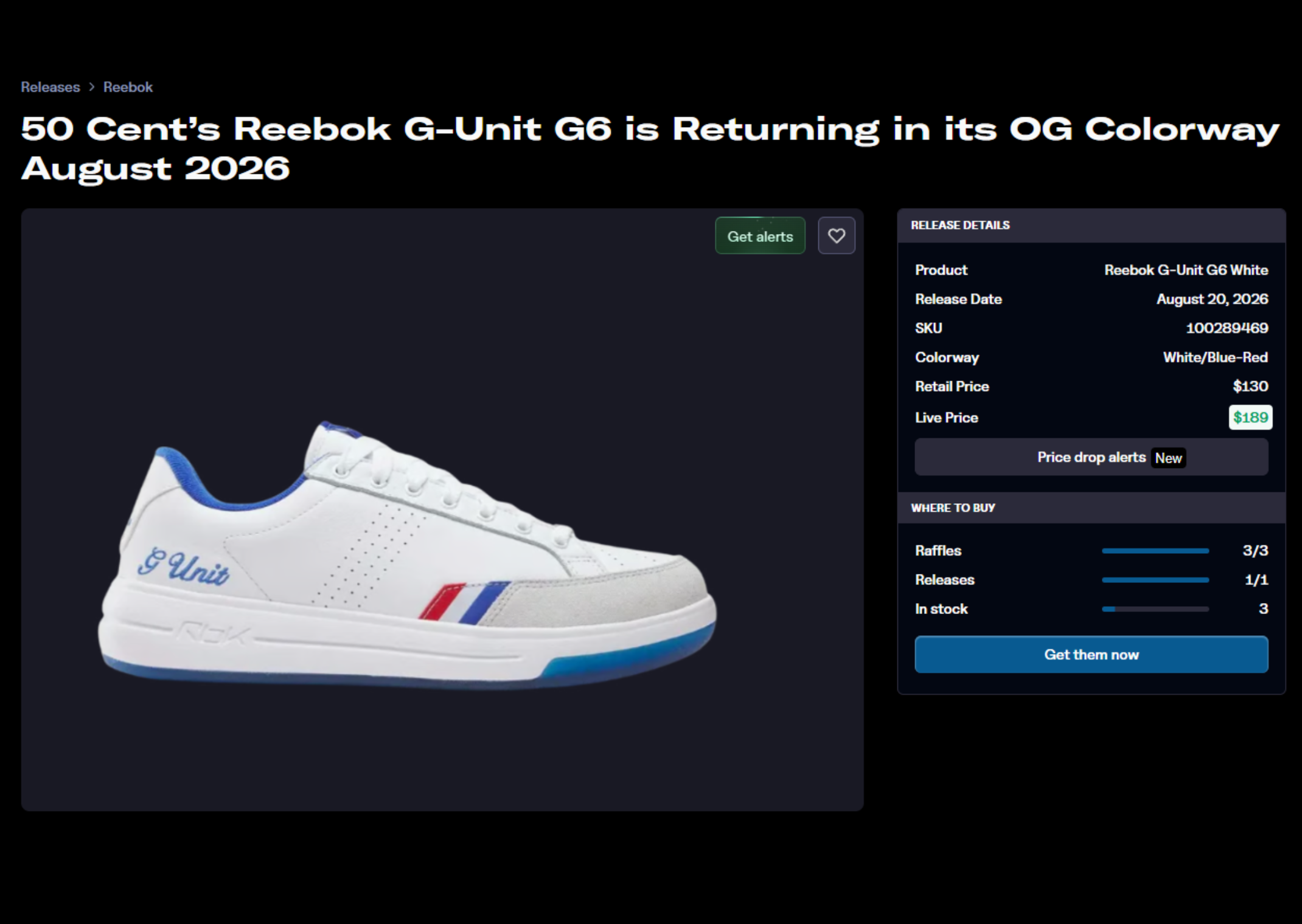 Reebok G-Unit G6
