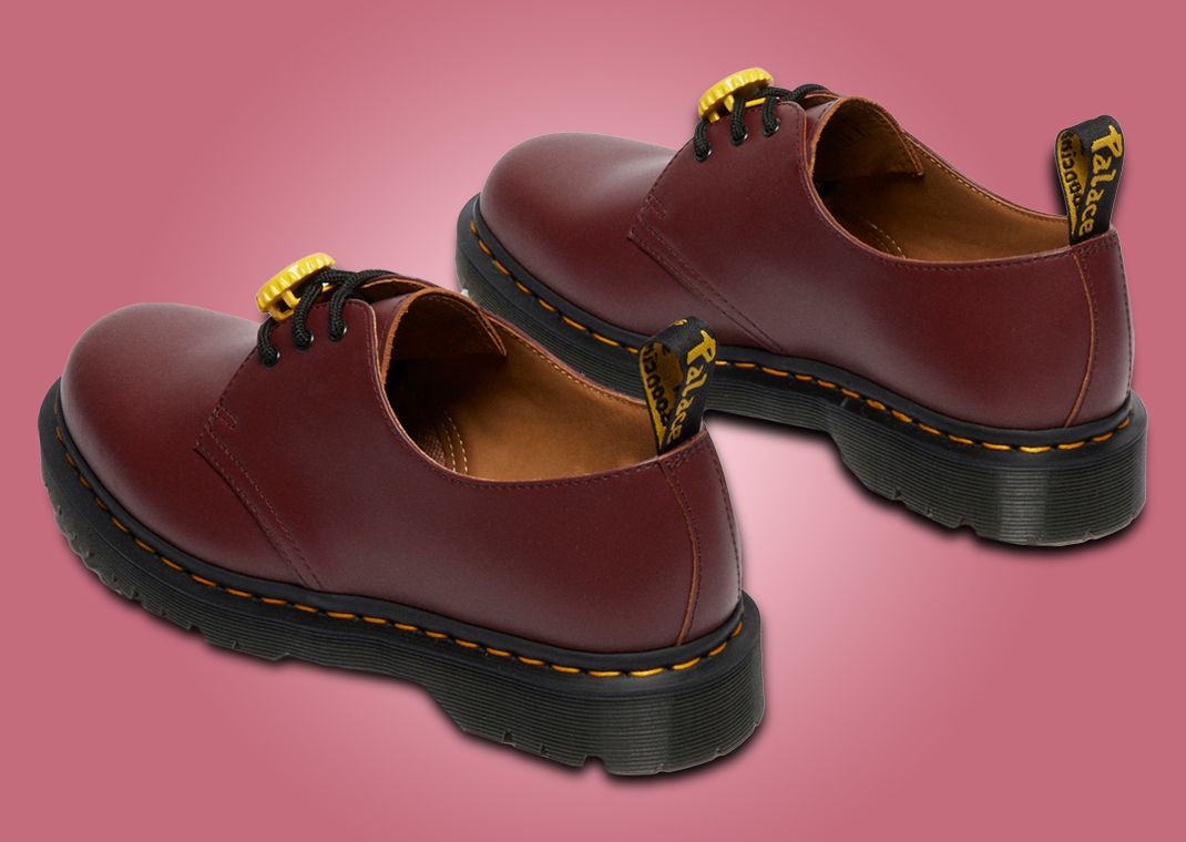 Palace x Dr. Martens 1461 Cherry Red Heel Angle