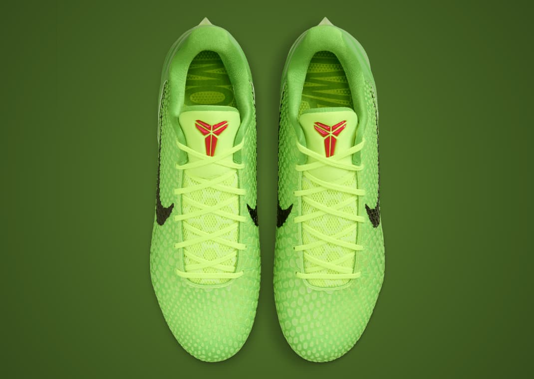 The Nike Vapor Edge Kobe 6 Grinch Cleats Release December 2024