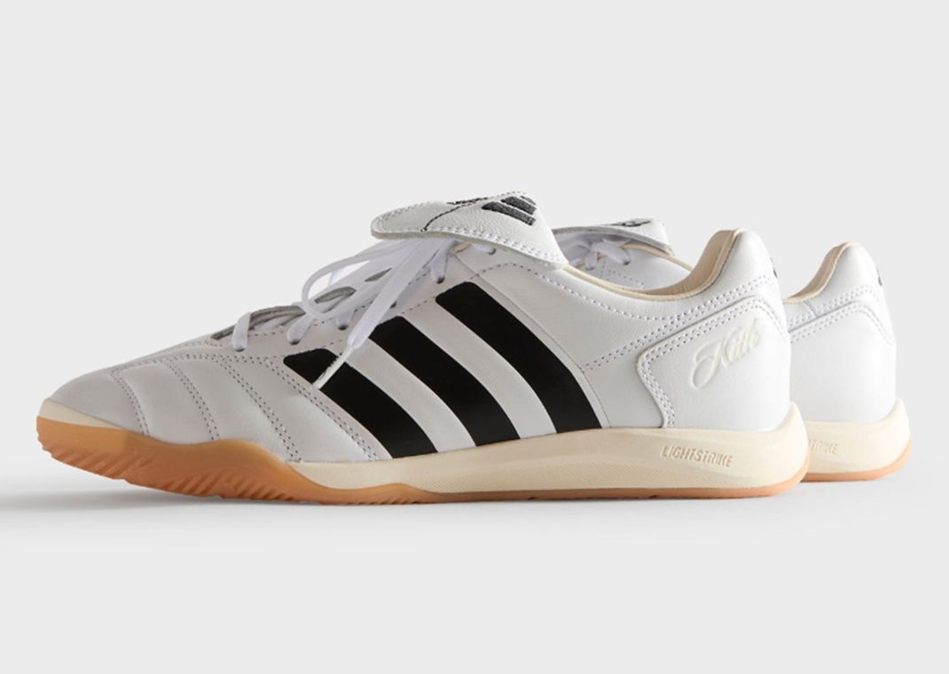 Kith x adidas Predator 2002 IC White Black Gum Lateral