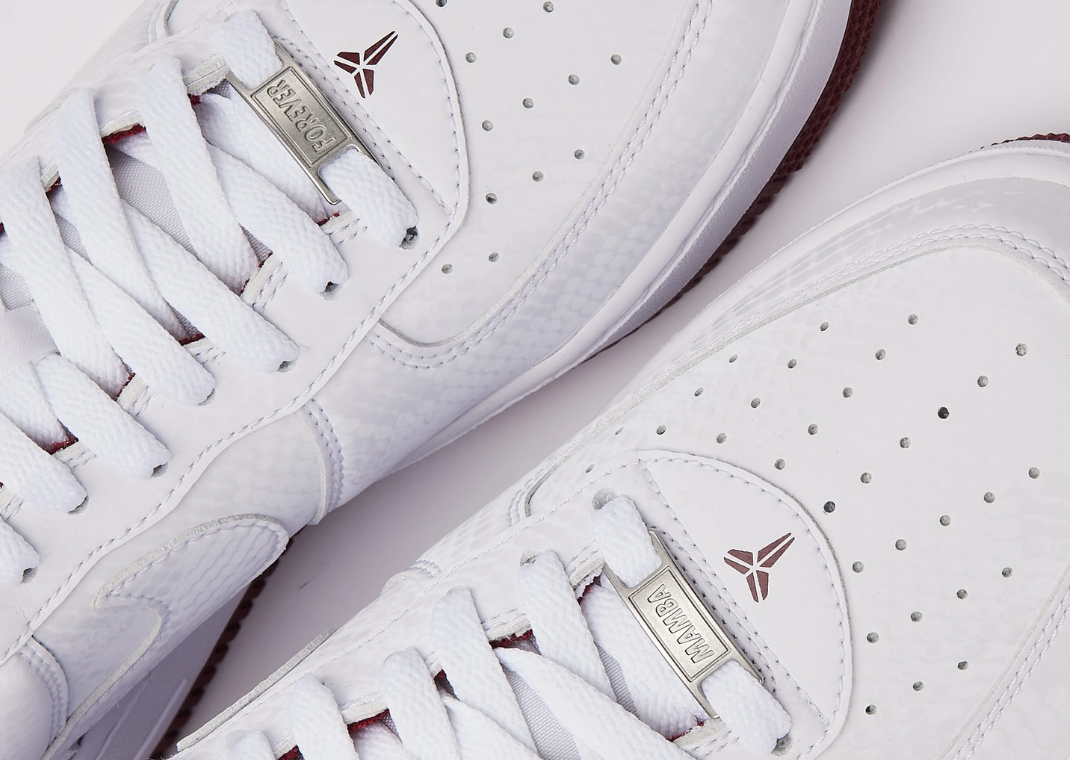 Kobe Bryant Nike Air Force 1 Low Lower Merion Aces White Toe