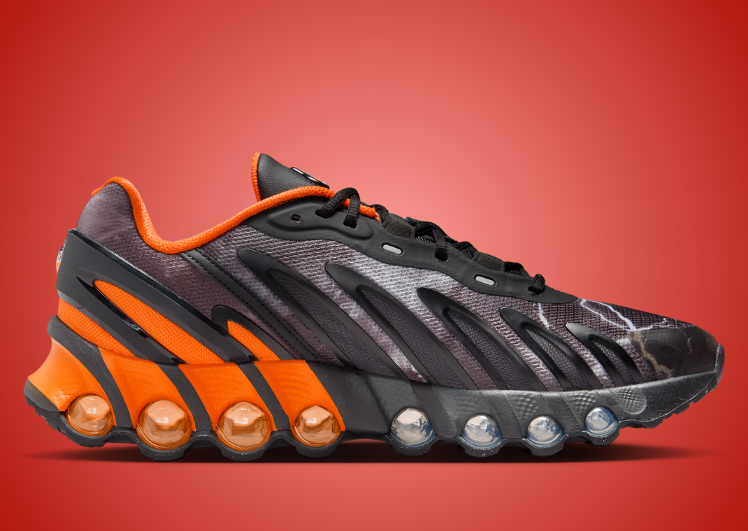 Palace x Nike Air Max DN8 Black Safety Orange Medial