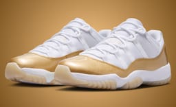 New Images Show the Gold Jewelry Accessories on the Air Jordan 11 Low Mother’s Day