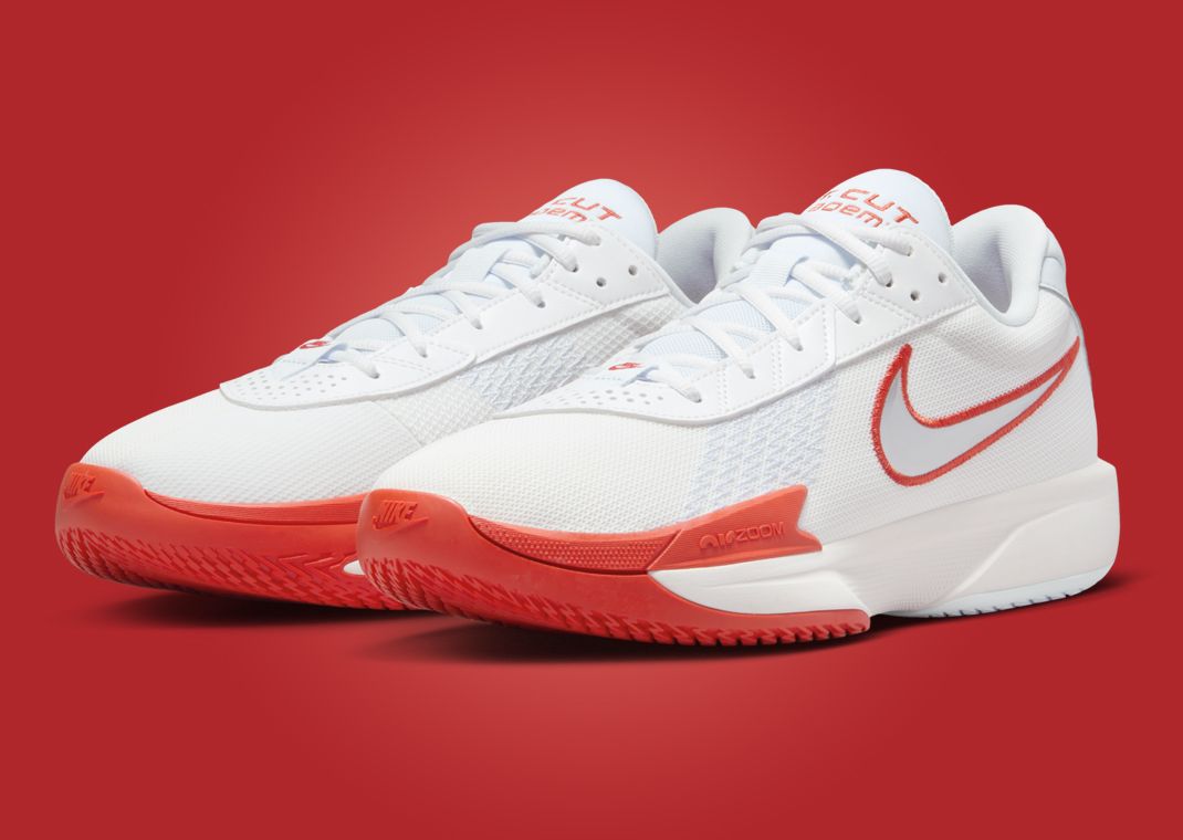 Nike Air Zoom GT Cut Academy Summit White Picante Red Angle