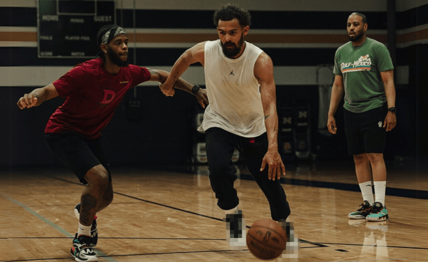 Trae Young teasing the Air Jordan 40