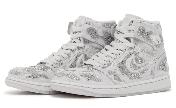 The Swarovski x Air Jordan 1 Retro High OG Vast Grey Releases Spring 2026